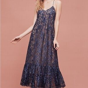 Anthropologie Moulinette Soeurs Celestial Lace Maxi Dress Size 2